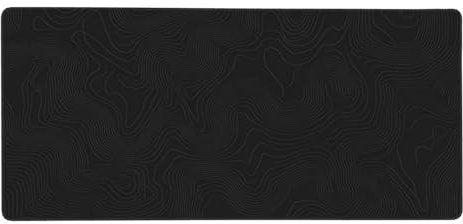 Mouse Mat Simplicity,Black Large Mouse Pad XXL 1200x600x3 mm, Gaming Mouse Pad Stitched Edges, Deskmat with Non-Slip Rubber Base, Waterproof & Durable Mouse and Keyboard Mat for Gaming, Office-X1902