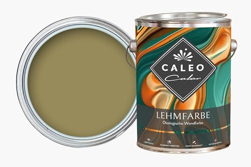 Caleo Color Lehmfarbe PISTAZIE 0,15 Liter - ökologische Wandfarbe für Wohnzimmer und Co. - hoch deckend, tropffrei, geruchsneutral