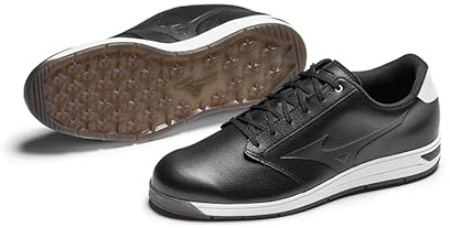 Mizuno G-Style spikless golfskor, vattentäta, vit, grå eller svart, Svart, 40.5 EU