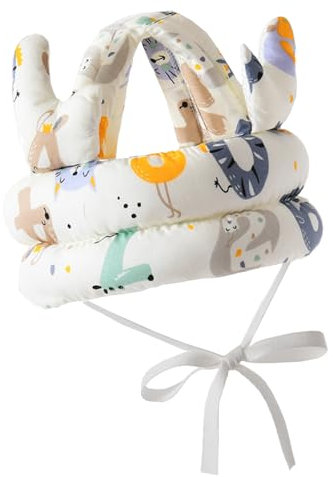 EnixwH Casco Bebe Golpes, Protector Cabeza Bebe, Casco Protector Ajustable Transpirable, Protección Infantil Antigolpes, Adecuado, para Niños de 0 a 3 Años Que Aprenden a Gatear y Caminar