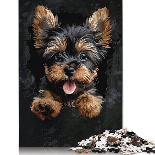 Yorkshire Terrier Jigsaw Puzzles Puzzle for Adults Kids. 1500 Piece Whimsical Challenge Toy Educational Game Home Decoration for Adults& Kids Age 14 Years Up 1500pcs (85x57cm)