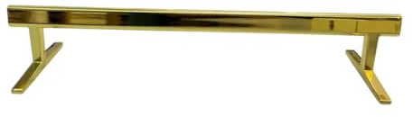 LEEFAI Pro Fingerboard Rail, mini guida per skateboard in metallo per rampe e park, 20,6 x 6,9 x 3,8 cm, i migliori ostacoli per la tastiera, colore (oro)