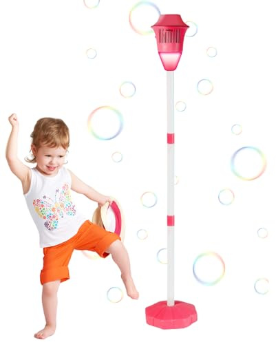 SVCEQZE Bubble Maker Ständer, 118cm Automatische Seifenblasenmaschine, Bubble Lampe Stehend, Stehende Blasenmaschine, Straßenladerform Im Freien Spielzeug Dekorativ Für Hochzeit, Picknick