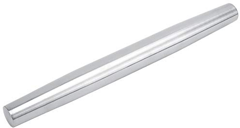 Nikou Rouleau à pâtisserie anti-adhésif en acier inoxydable - 40 cm de long - Facile à nettoyer - Idéal pour la pâtisserie et la cuisine