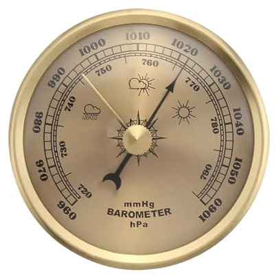 Outdoor Fishing Barometer - Portable Pressure Indicator, Time Monitor Indicator | Compact Air Pressure Instrument, Multi Purpose Fishing Accessory