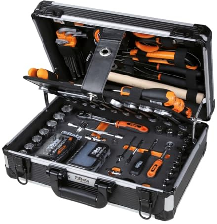 Beta BW 2054E-128 – Valigia in Plastica con Assortimento di 128 Utensili per Manutenzione Generale