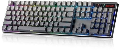 Redragon K556 Pro Teclado Gaming RGB Inalámbrico 104 Teclas Aluminio Trimodo | 0 Retardo Tri-Mode BT/2.4GHz/USB-C para más dispositivos, estabilidad sólida, AM-PM usando durabilidad, software profesional