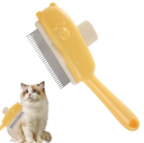 Cepillo para Aseo de Perros Púa de Acero Inoxidable para la Caída del Pelo