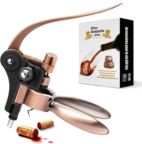 Ensemble tire-bouchon en forme de lapin, kit de luxe pour tous les vins, en alliage de zinc avec coffret cadeau
