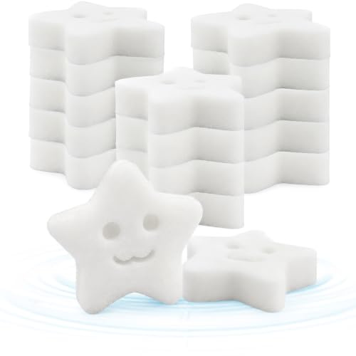 Shyllin 16 Stücke Ölabsorbierender Schwamm, Whirlpool Schaumabsorber, Poolschwamm Absorbier, Ölabsorbierender Filterschwamm, Reinigungsschwamm für Verwendung in Pools, Spas, Badewannen, Küchen