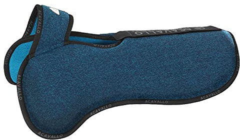Acavallo Pad Widerristfreies Taschenkonfigurationspad, doppelseitig Filz | Farbe: Navy/Petrol | Größe: OneSize