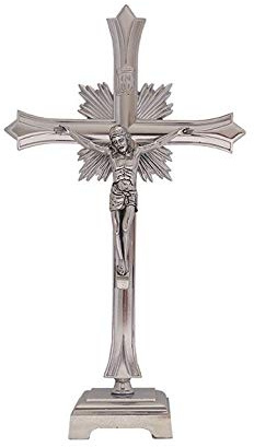 Crucifijo de mesa con 20,5 cm. de altura