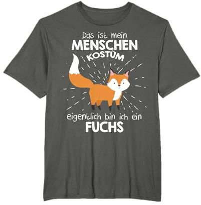 Mein Menschen Kostüm Bin ich EIN Fuchs, Halloween Outfit T-Shirt