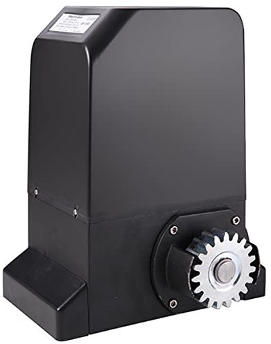 Kit apricancello scorrevole automatico, operatore per cancelli pesanti da 370 W per cancelli fino a 1000 kg, operatore per cancelli di sicurezza a cremagliera con spia lampeggiante, per giardino