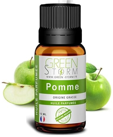 Huile PARFUMÉE Pomme 10 ML, Huile Essentielle - Diffusion, Cosmétique, Massage, Bain aromatique - DIY Bougie, Savon, Crème, Huile, Lotion - Peau Cheveux Green-Storm