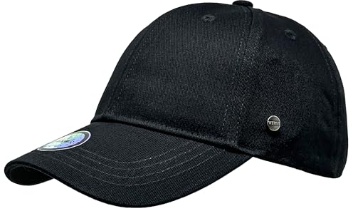 WEROR Herren Baseball Cap Baseballkappe Kappe Mütze WEROR-415.1 (Einheitsgröße, Schwarz)