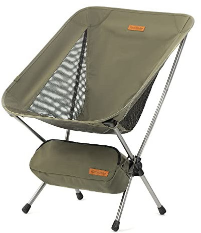 Naturehike Ultra Lightweight High Back Camping Chair Folding Chair Camping Chairs for Adults, Foldable Garden Outdoor Picnic BBQ Chairs (Green S)