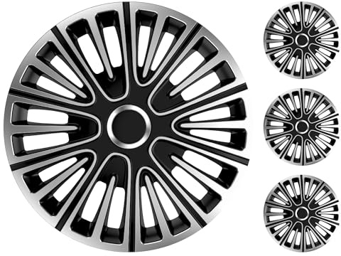 M MOTOS Set 4er Radkappen 14 Zoll - Lachen Sie über Kratzer mit diesen flexiblen, leichten Radkappen 14 Zoll. Einfache Installation, Keine Werkzeuge erforderlich, Schutz vor Verblassen!