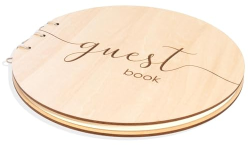 Mikito Elegant Wedding Guest Book – Ideal Baby Shower Guest Book, Memorable for Birthdays & Graduations – Classic Guestbook for Wedding Celebrations - Polaroid Guest Book