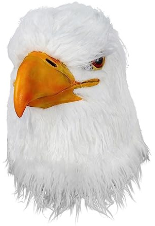 LeeQinersw Maschere Da Falco Maschera Da Uccello in Lattice Copricapo Completo Festa in Costume di Halloween Maschera Da Uccello Cosplay Puntelli P, bocca chiusa