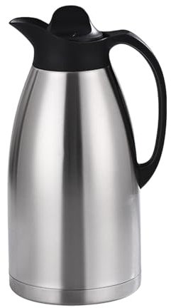 LOVIVER Caraffa Termica per caffè in Acciaio Inox con Coperchio, brocca isolata sottovuoto, distributore di Acqua o tè per succhi, Latte, Vacanze, Picnic, 3l