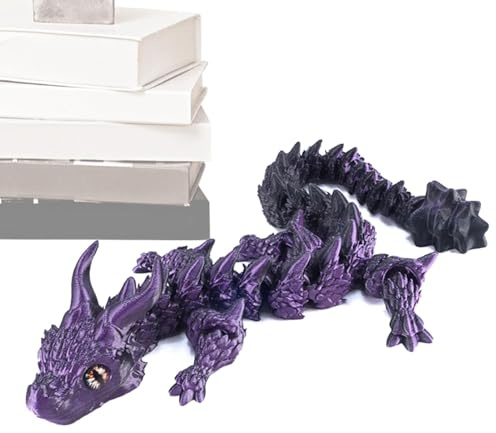 Hem Drakedekoration Flexibel drakefigur 3D Ledad Skrivbordskonst Drakedekoration för bilar Ledande drakedekoration Fidget Drakeskulptur Bordsskiva Drakemodell Flexibel drakeskulptur Drakmo