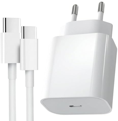30W Chargeur iPhone USB C pour iPhone 17/16/16 e/16 Pro Max/16 Plus/15/15 Pro/15 Pro Max/15 Plus/i Pad Mini/i Pad Air, et 2M Cable