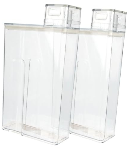 TOYZFRIENDY 2 Stück Transparente Aufbewahrungsbox aus Pet mit Großem Fassungsvermögen Praktischer Unterbehälter für Waschmittelpulver und Flüssigwaschmittel im Haushalt
