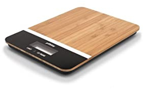 Pebbly PEB-BRN Balance de Cuisine Bambou Noir 23 x 16 x 5 cm
