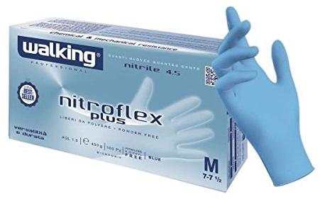 Guanto nitroflex plus walking nitrile 100 pezzi taglia L