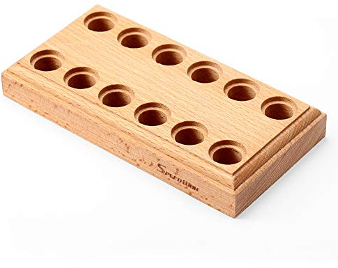 SPEEDWOX Bloc de Pinces en Bois Dur avec 12 Trous pour 6 Pinces