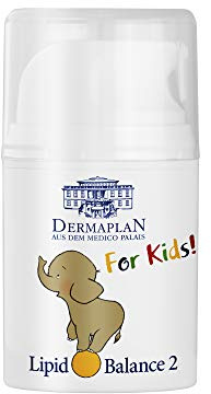 Dermaplan Lipid Balance 2 For Kids | für beanspruchte und trockene Haut | nachhaltig feuchtigkeitsspendend | auch bei Neurodermitis, Schuppenflechte und Allergien | vegan | made in Germany, 50 ml
