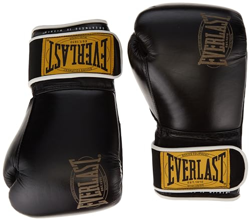 Everlast Unisex- Erwachsene Boxhandschuhe 1910 Classic Trainingshandschuhe, Schwarz, 16oz