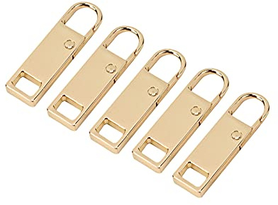 Father's Day Zipper Repair Kit - 5pcs Pull-Tab & Slider Mirror Plating Handle DIY Zip Pullers