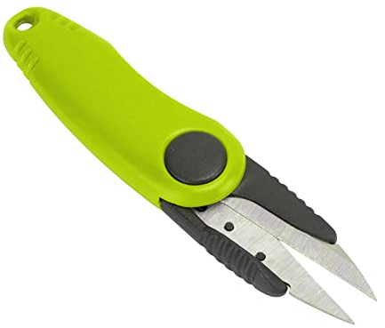 minifinker Tijera Plegable para Aparejos de Pesca, Tijeras Plegables para Uso de Peces Acuminados, Multifuncional, Portátil, Duradera para Línea de Corte(3# Amarillo)