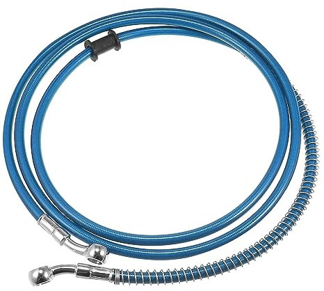 Motoforti 74.8 Stainless Steel Motorcycle Hydraulic Brake Line Oil Hose Blue