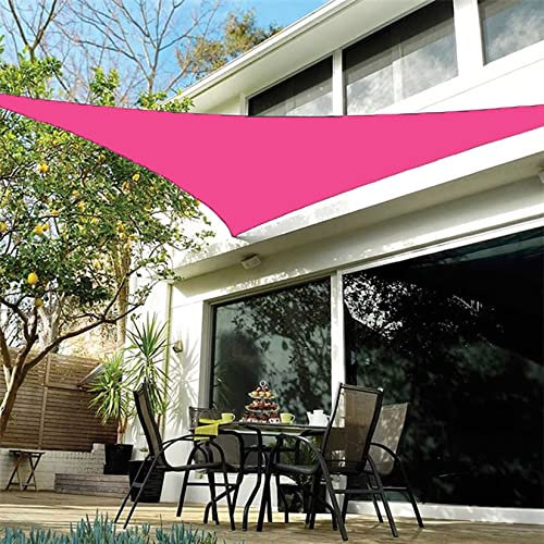 Hilftio Pergolas de Jardin 5x5x7.1m Toldo Lateral retractil Tela Impermeable para toldo por Metros Tela por Metros Barata Parking, Beaches, Rosa Roja