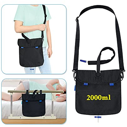 Borsa per catetere con dispositivo di stabilizzazione Foley Catetere Borsa per le gambe Forniture Borsa per urina esterno per donne e uomini con copertura per tubo cinturino regolabile