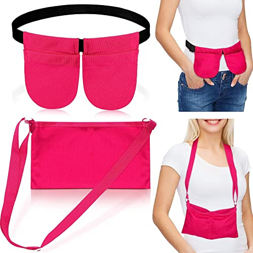2 Packung Mastektomie Drainagebeutel mit Duschsack einstellbare Mastektomie Drainagehalter Taille Gürtel Brust Drainage Träger für Mastektomie Brustverkleinerung Augmentation Erholung,B