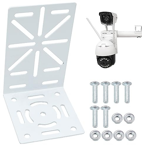 L-förmige Wandhalterung Universal für CCTV-Kamera Sicherheitskamera, Metallverbindungshalterung CCTV-Kamera Universallöcher Installationshalterung