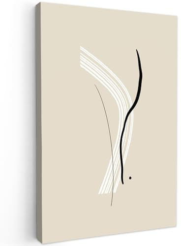 MuchoWow© Stampe su Tela moderne 80x120 cm Quadro Moderno Soggiorno Quadretti da Parete Room Decor Moderni - Pastello - Astratto - Design