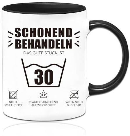 Sugeru Tasse - 30 geburtstag frau geschenke mann mit Spruch “Schonend behandeln Das gute Stück ist 30”,lustige geschenke,Geschenkidee für den runden Geburtstag (30 Jahre)