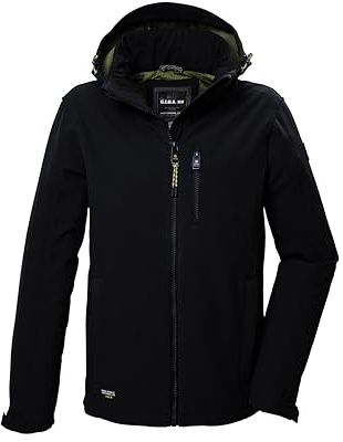 G.I.G.A. DX Softshelljacka/utomhusjacka för män med dragkedja GW 29 MN SFTSHLL JCKT, svart, XL, 41866-000