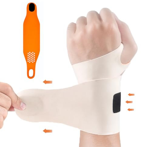 SONGQEE Lightweight Wrist Brace Compression Sleeve, Hand Wrist Support for Arthritis Pain Relief, Adjustable Wrist Strap Fit Right Left Hand, Wrist Sleeve Glove Sport Protector for Men Women
