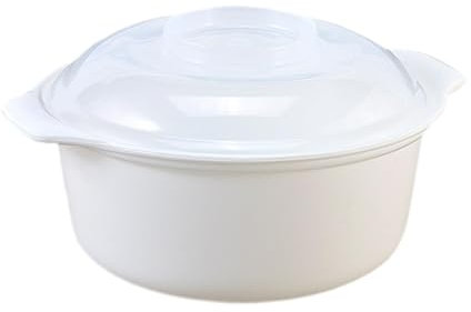 FytStycale Cuociriso per Microonde, Vaporiera Portatile Multiuso con Coperchio, Pentola per Cuocere a Vapore Il Riso E Le Verdure a Casa