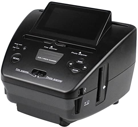 Digital Film & Photo Scanner, High Resolution 22MP Film Scanner, with 5 LCD Screen, Converts 35mm/135 Slides & Negatives Film, Photo, for Saving To Digital Files
