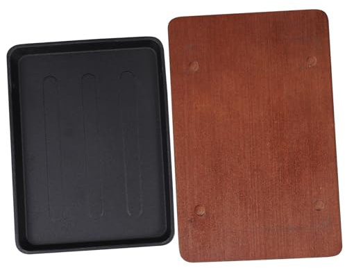 MAGICLULU Heavy Duty Griddle Pan Cast Iron Steak Plate Sizzling Plate for Induction Hob