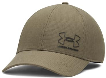 Under Armour Men's Iso-Chill ArmourVent Stretch Fit Hat, (391) Marine OD Green / / Black, Large/X-Large