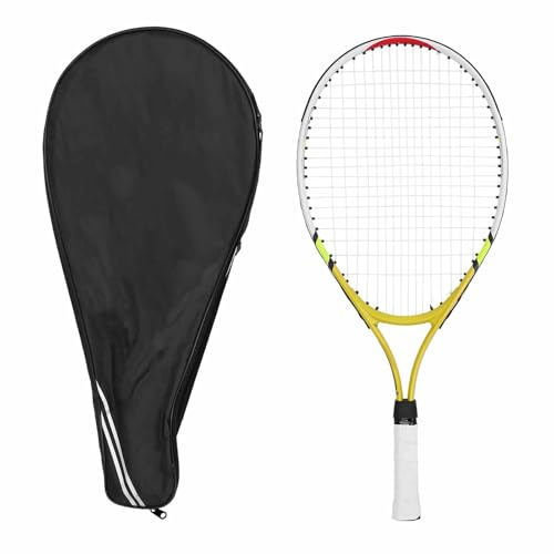 Tennisracket, Aluminiumlegering Ram Barn Ungdom för Pojkar Flickor Träning Utrustning Gul