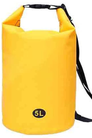 Milisten 5l PVC Schwimmboje Aufblasbar, Gelb für Segeln und Rettung | 5-liter, Auffällige Signalfarbe, Outdoor Netzgewebe, Faltbare Aufbewahrungstasche